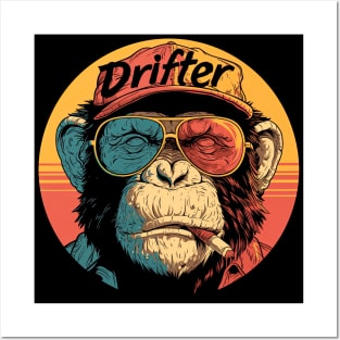 Drifter Iron Maiden monkey Posters and Art